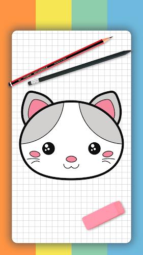 How to draw cute animals Captura de pantalla 1