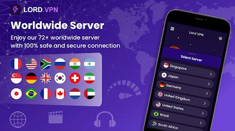 Lord VPN - Fast And Secure スクリーンショット 3