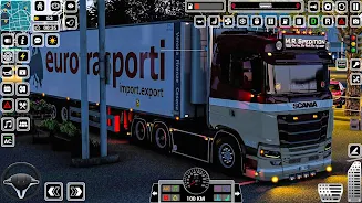 Euro Truck Driving Games 3D Captura de pantalla 2