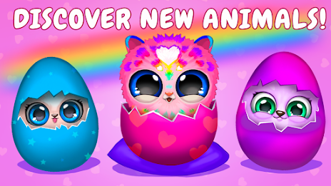 Merge Fluffy Animals: Egg pets Captura de tela 1