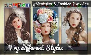 Hairstyles & Fashion for Girls 스크린샷 2