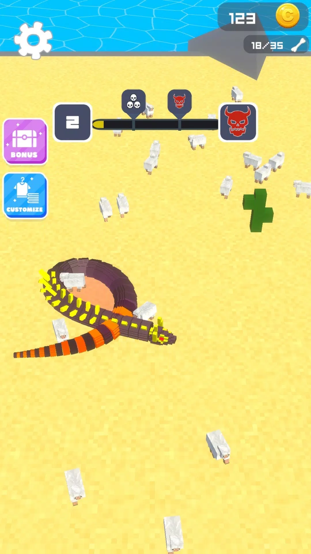 Crusher snake: Sneaky Snake Screenshot 1