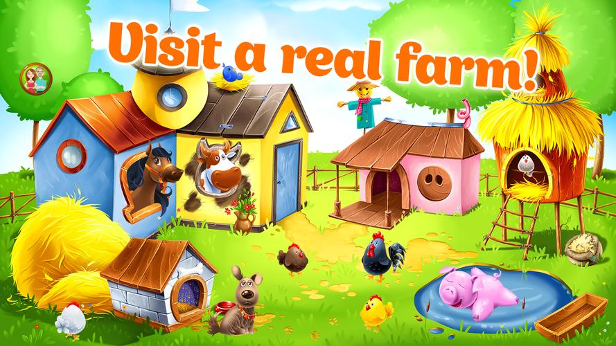兒童動物農場。幼兒遊戲。應用截圖第1張