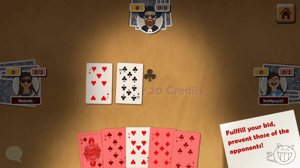 Oh Hell - Online Spades Game Captura de tela 2