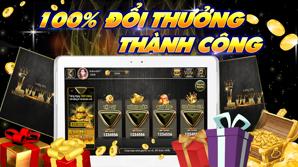 Slot - Vuong quoc lucky, Game Danh Bai Doi Thuong應用截圖第2張