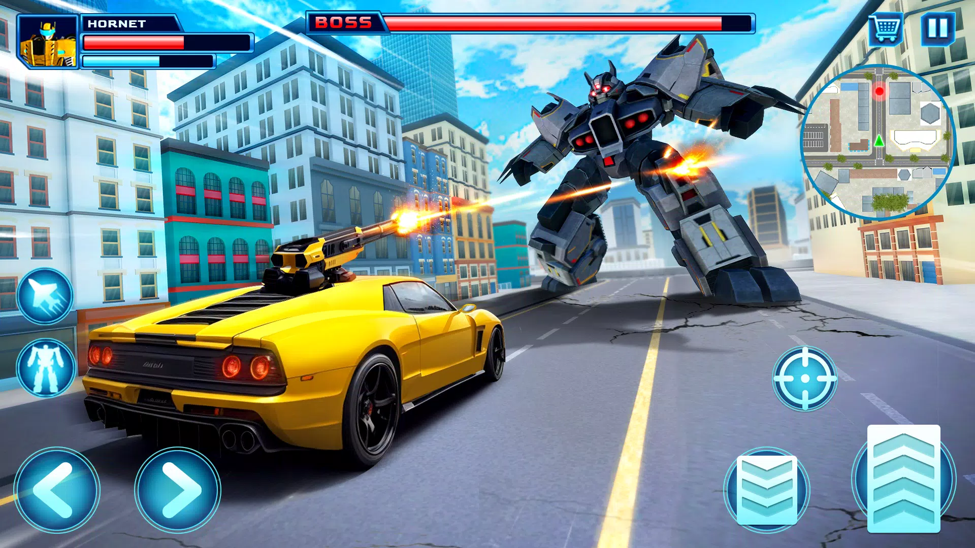 Robot Car Transform Fight Game Captura de pantalla 2