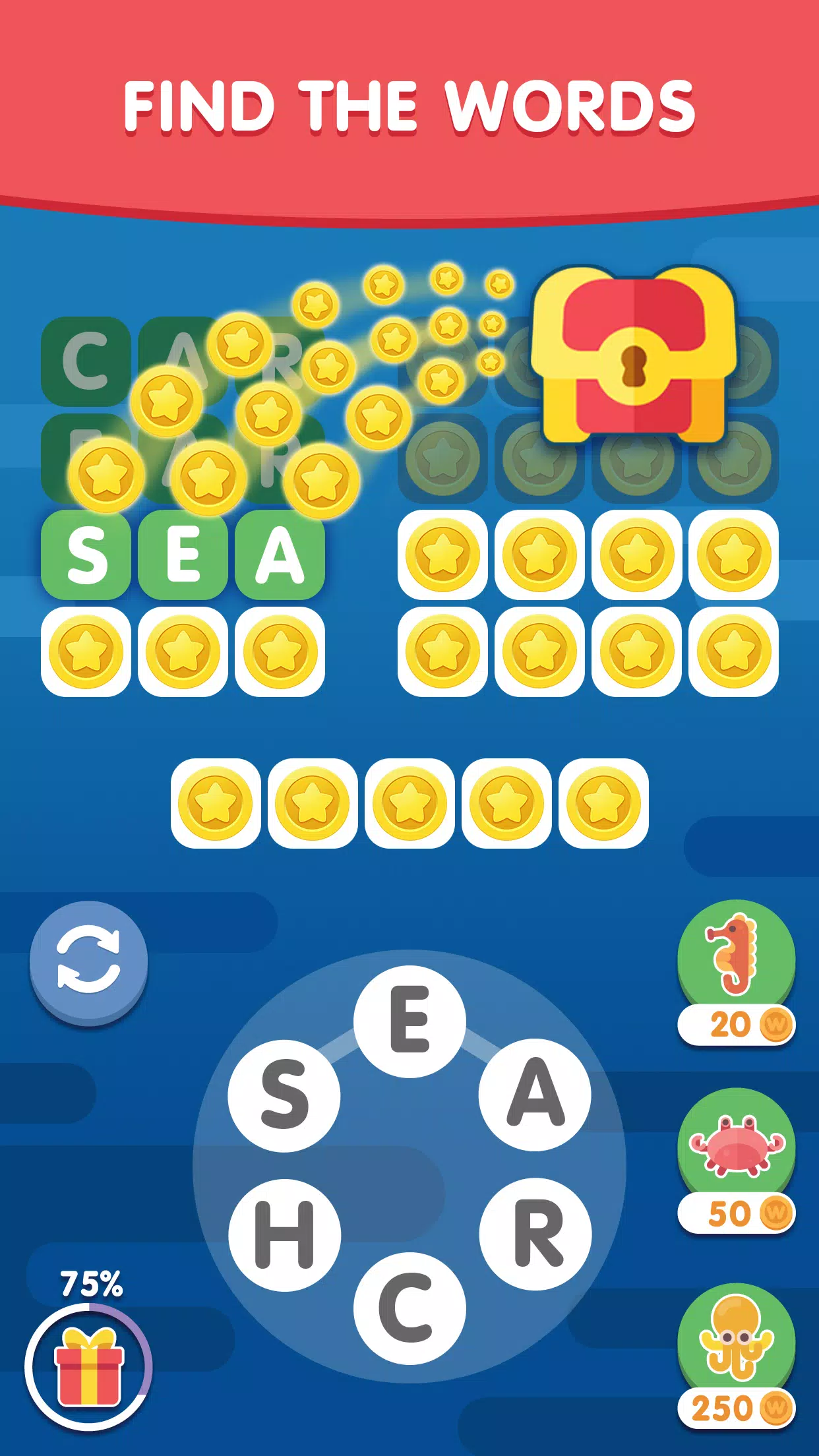 Word Search Sea: Word Puzzle應用截圖第1張
