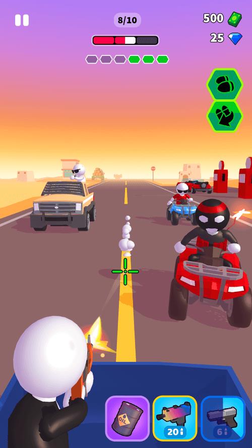 Rage Road - Schießen Spiele Screenshot 2