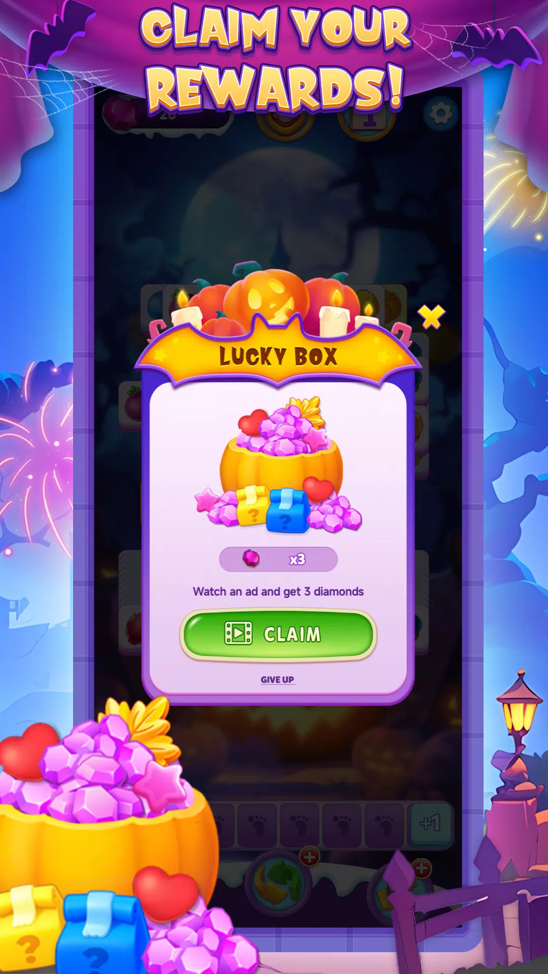 Halloween Fruit Crush Captura de tela 4