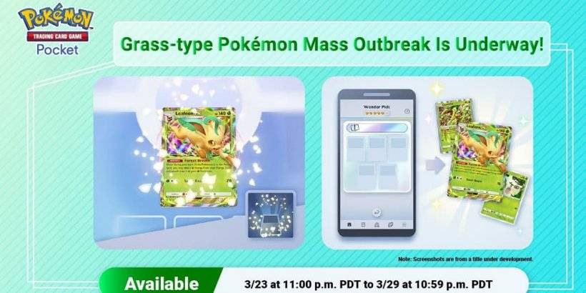 New Grass-Type Mass Outbreak in Pokémon TCG Pocket Now Live