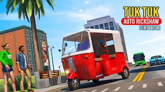 Tuk Tuk Auto Driving Games Captura de pantalla 2