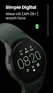 Simple Digital: Watch face Capture d'écran 1