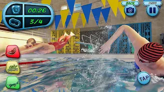 Swimming Pool Water Race Game Скриншот 3