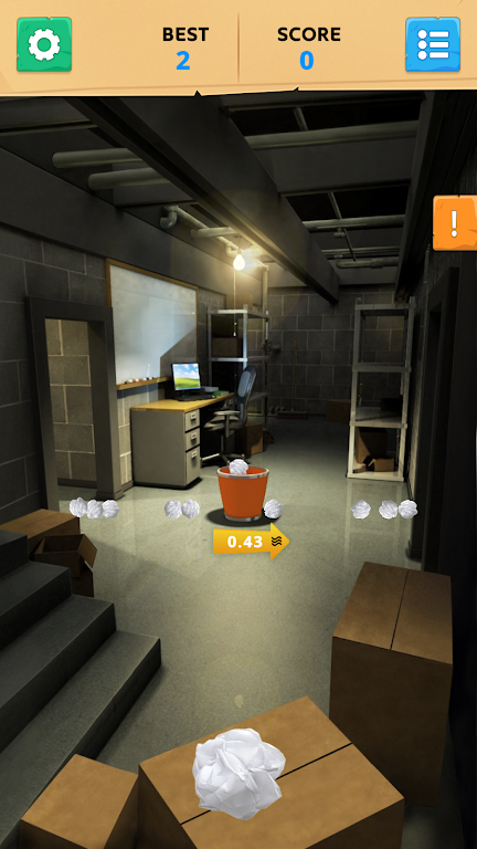 Paper Toss Office - Jerk Boss Screenshot 1