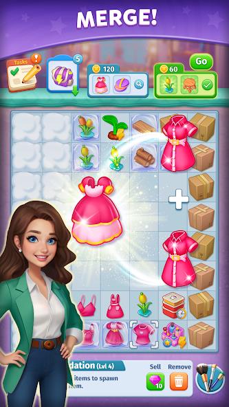 Style & Makeover: Merge Puzzle Mod 스크린샷 3