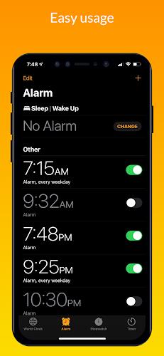 Clock iOS 16 - Clock Phone 14 スクリーンショット 1