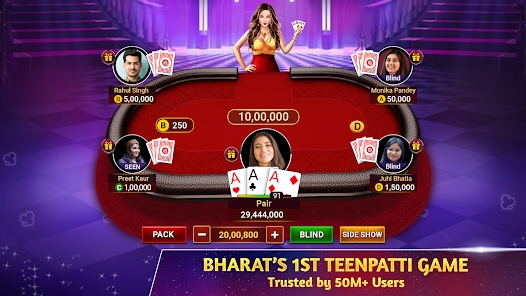 Teen Patti Octro 3 Patti Rummy Captura de pantalla 2