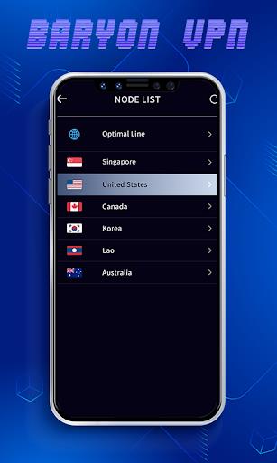 Baryonvpn スクリーンショット 1