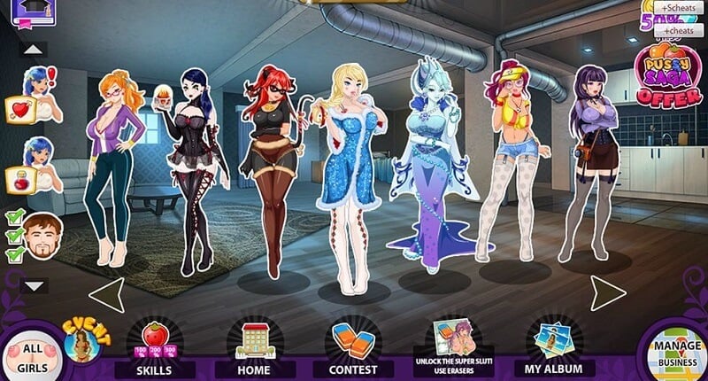 Pussy Saga Mobile Mod Capture d’écran 1