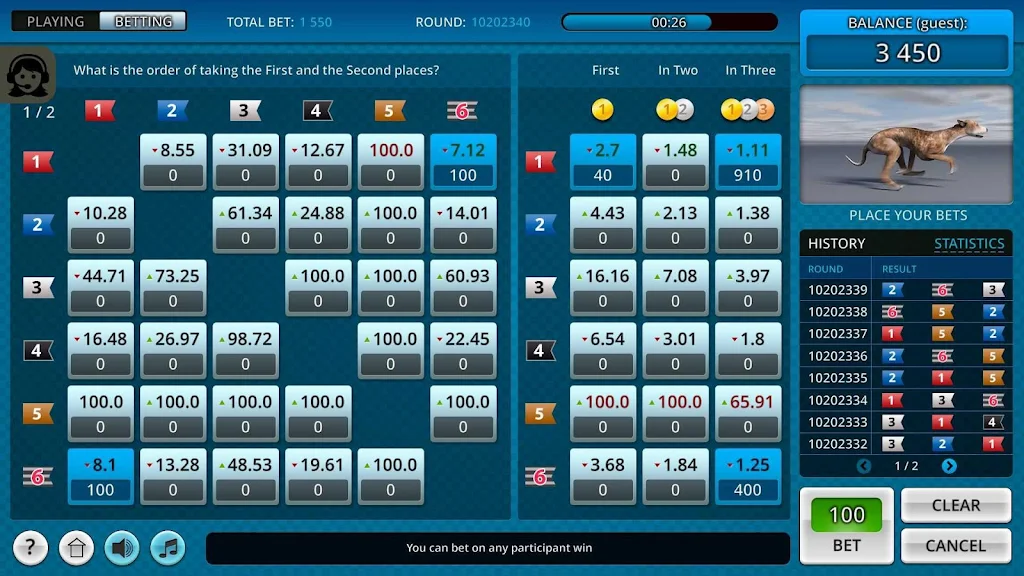 Dogs3D Races Betting स्क्रीनशॉट 1