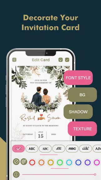 Engagement Card Maker & Design應用截圖第4張