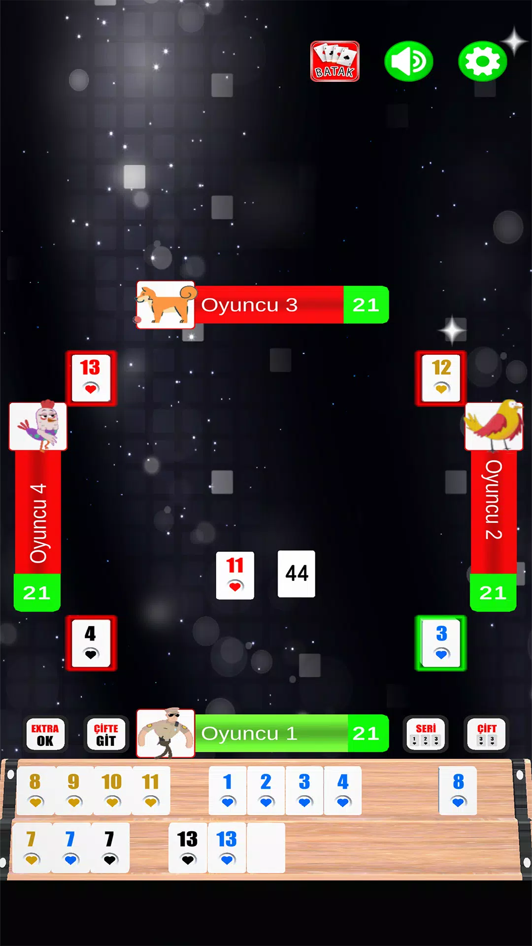 Okey - internetsiz Dikey ekran Screenshot 3