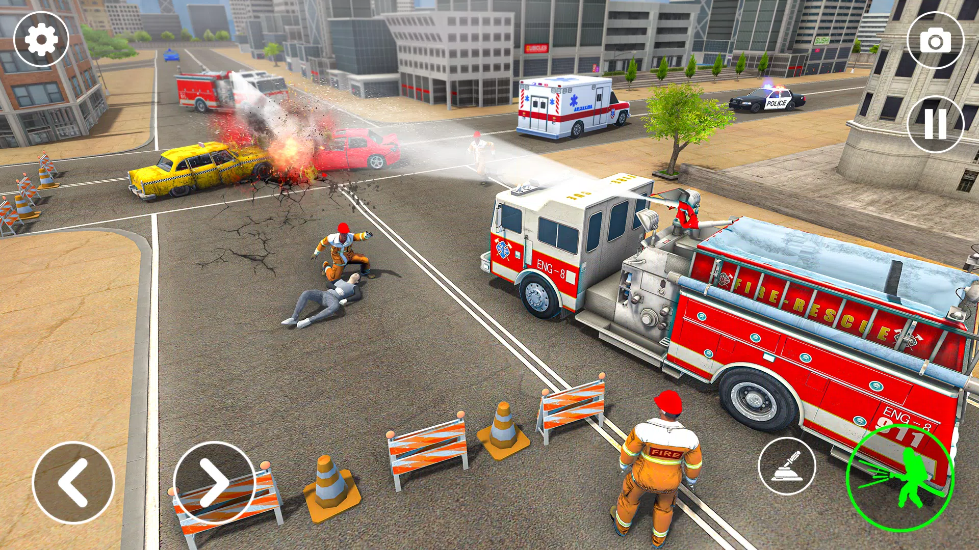 Fire Truck Rescue: Truck Games Скриншот 2