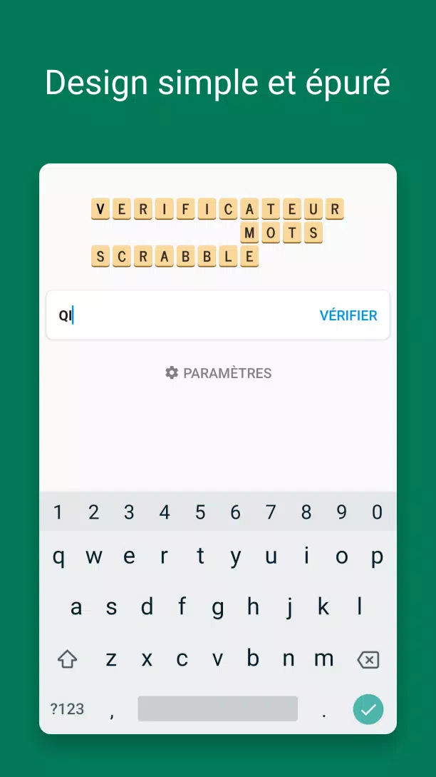 Verificateur Mots SCRABBLE應用截圖第1張