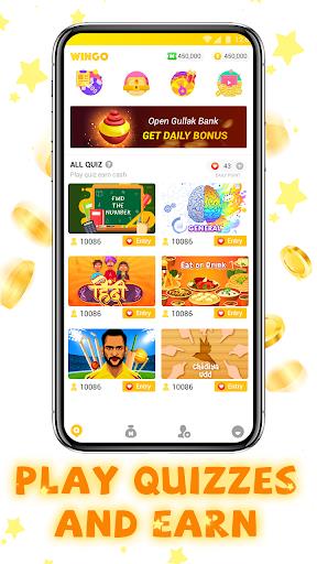 WinGo QUIZ - Earn Money Play Trivia Quiz Screenshot 2