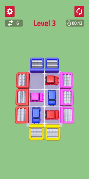 Color Cars Slide Puzzle Game Screenshot 2