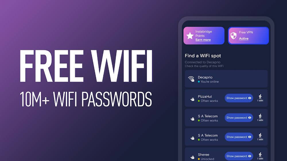 WiFi パスワードマップ Instabridge スクリーンショット 1