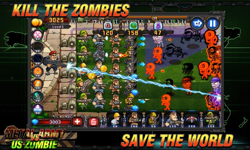 Army vs Zombies :Tower Defense Screenshot 3