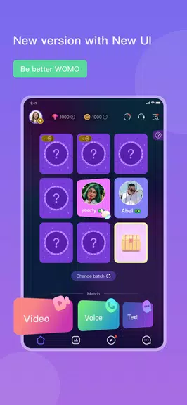 WOMO-Meet Funny Friends应用截图第1张