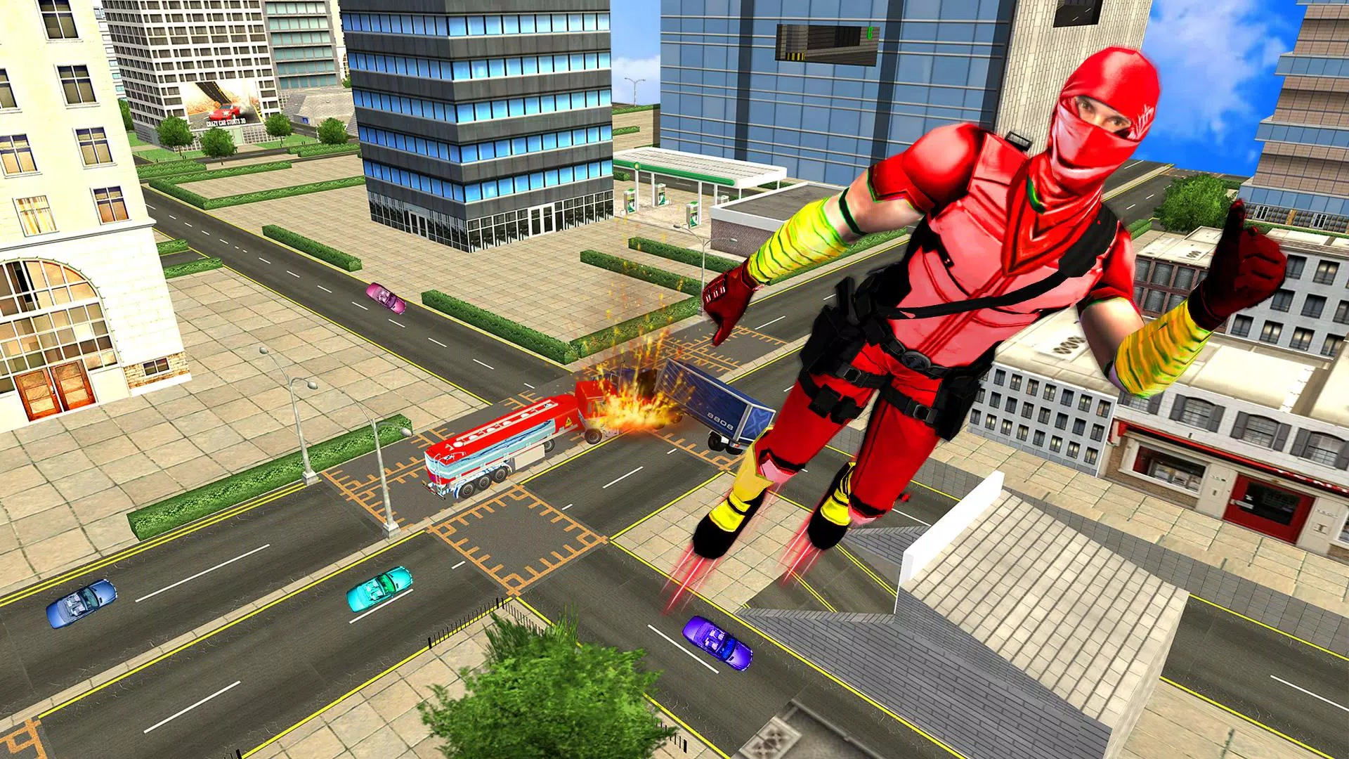 Flying Ninja Hero Crime Chase应用截图第1张