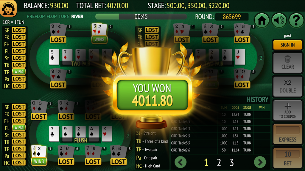 Bet on Poker Captura de tela 4