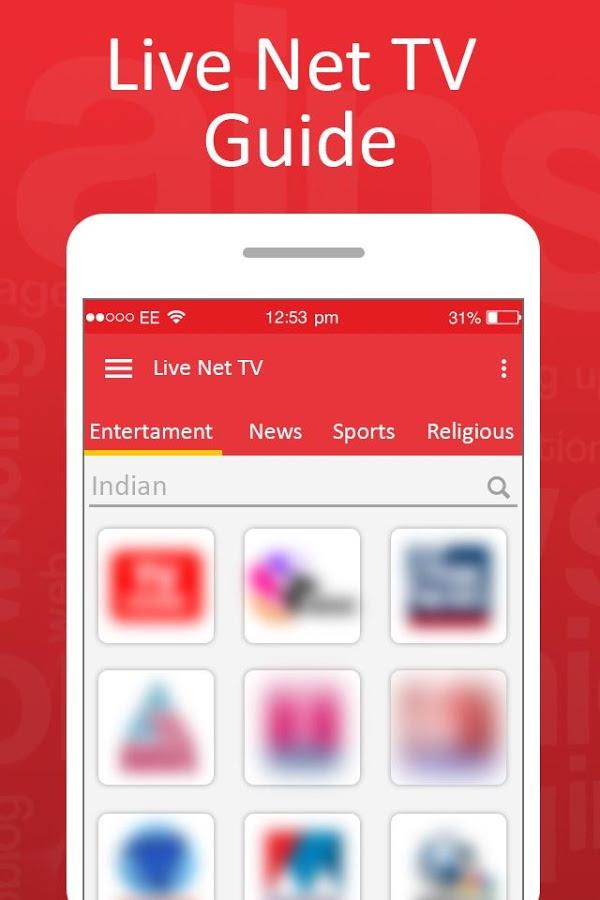 Live Net TV Streaming Guide Captura de pantalla 1