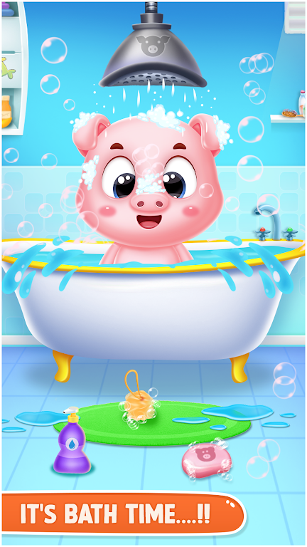 pinky pig daycare salon games Screenshot 2