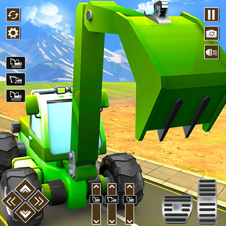 Construction Excavator Sim 3D Captura de pantalla 3