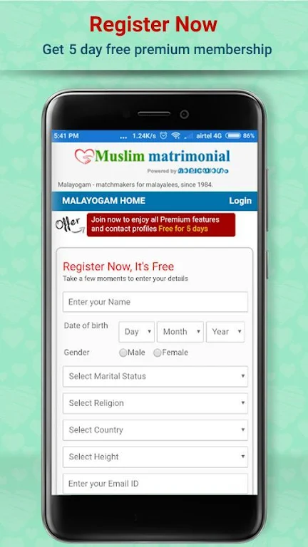 Muslim matrimonial - Malayogam Скриншот 2