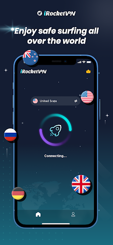 iRocketVPN - Secure VPN Proxy स्क्रीनशॉट 2