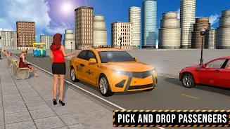 USA Taxi Car Driving: Car Game Capture d’écran 1