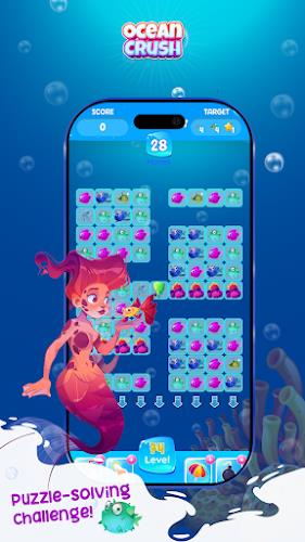 Ocean Crush Game - Match 3 Скриншот 4