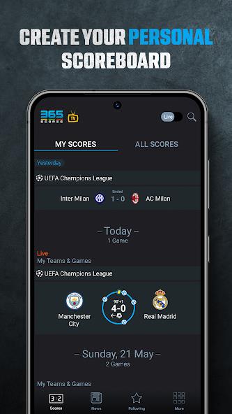 365Scores: Live Scores & News Mod 스크린샷 2