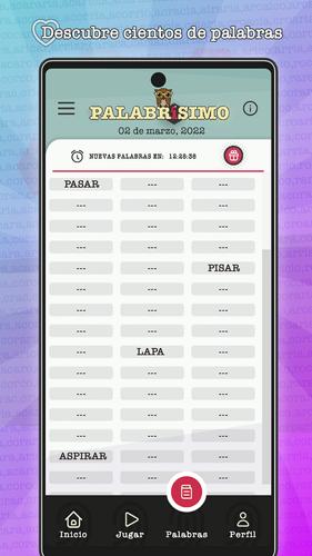 PALABRÍSIMO: busca palabras Captura de tela 2