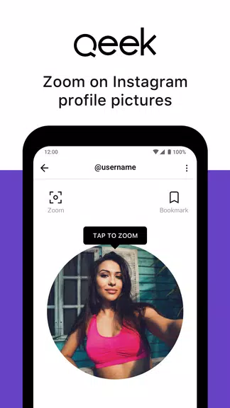 Qeek - Profile Picture Downloader for Instagram Captura de tela 1
