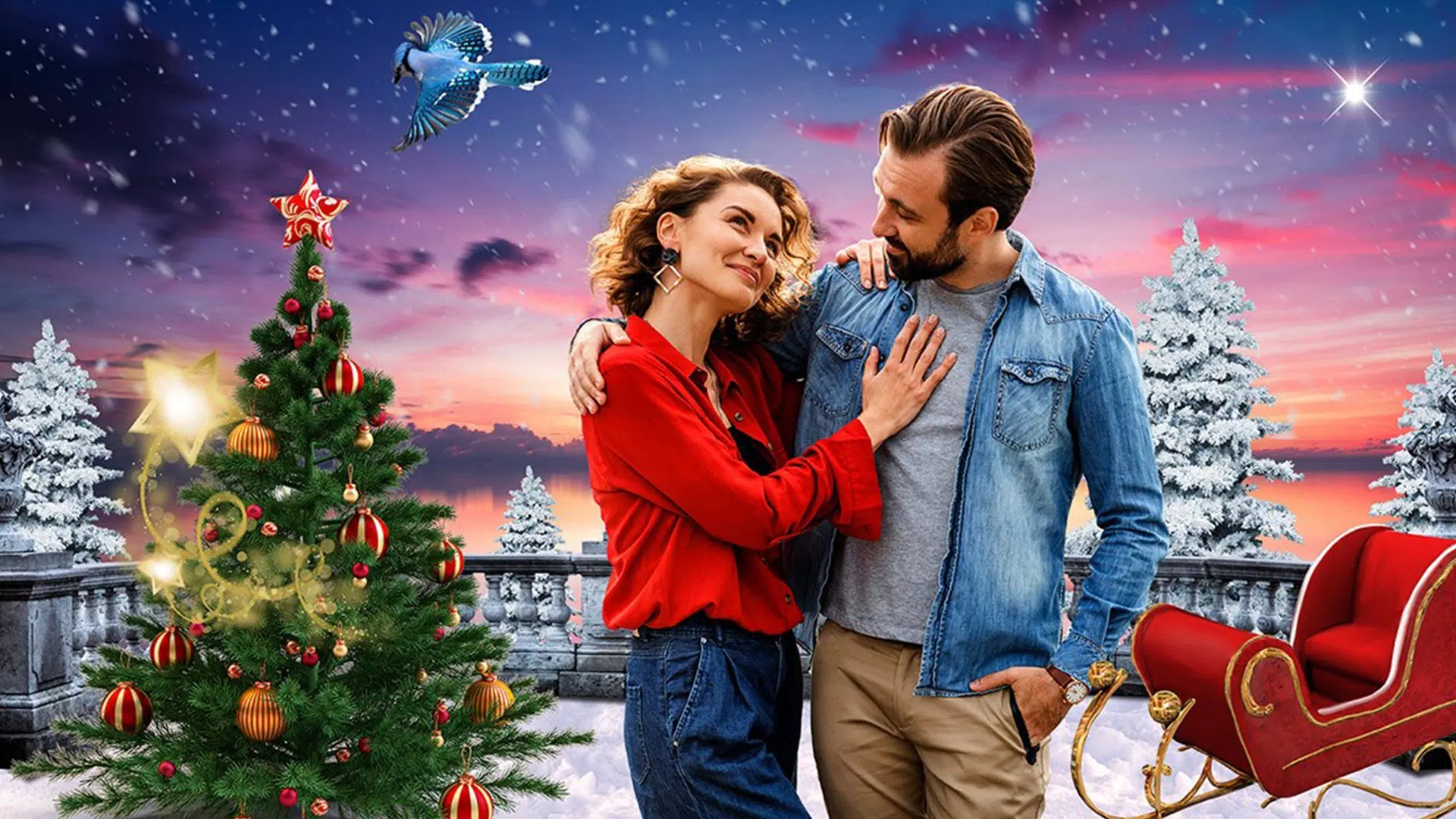 Christmas Photo Frames, Editor 스크린샷 1