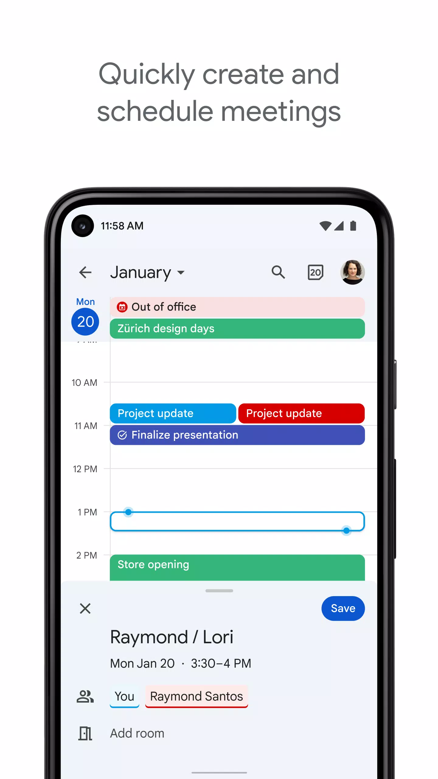 Google Agenda Captura de tela 2