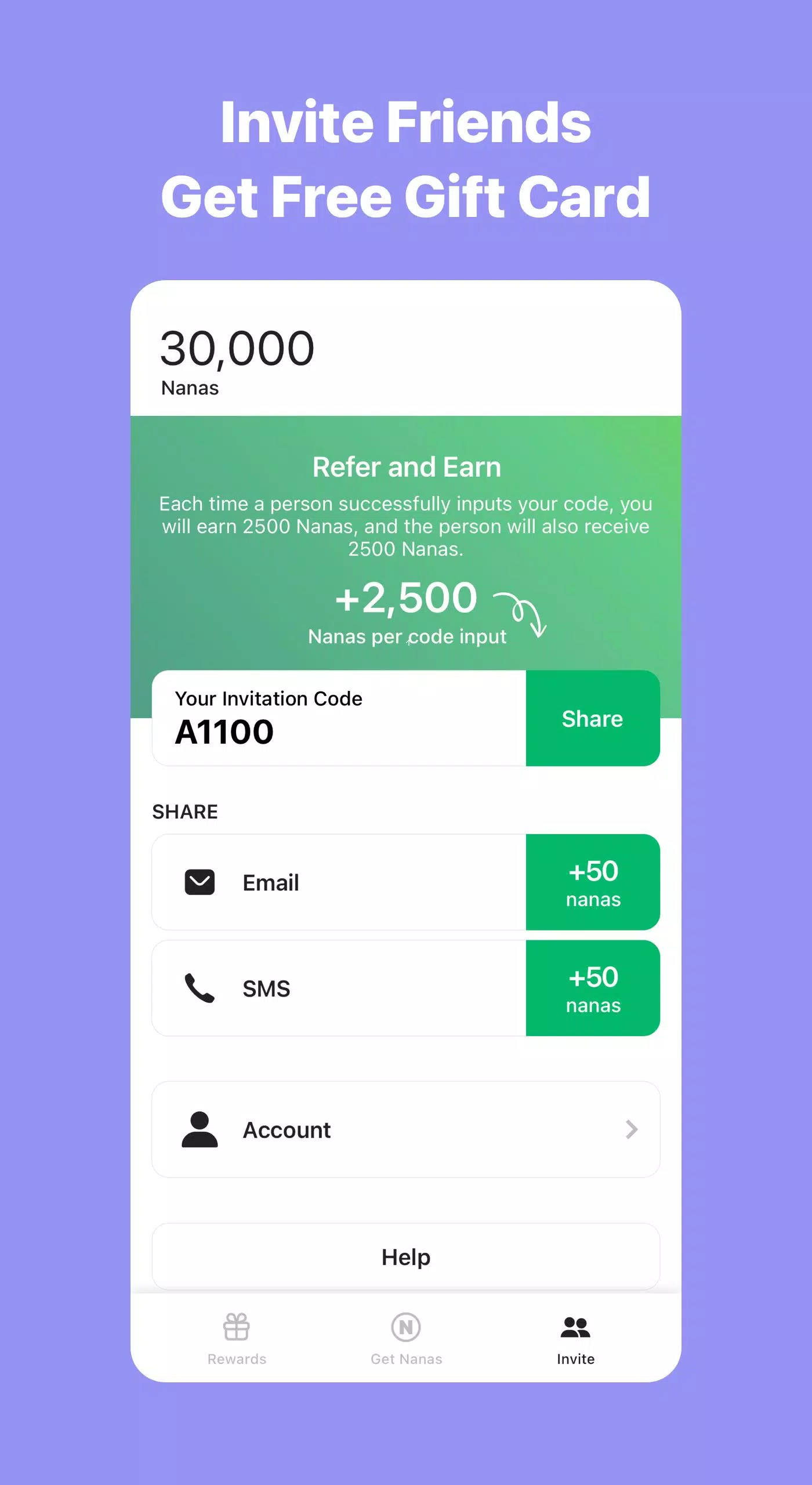 AppNana: Gift Cards Rewards應用截圖第4張