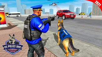 US Police Dog Crime Chase Game Captura de pantalla 3