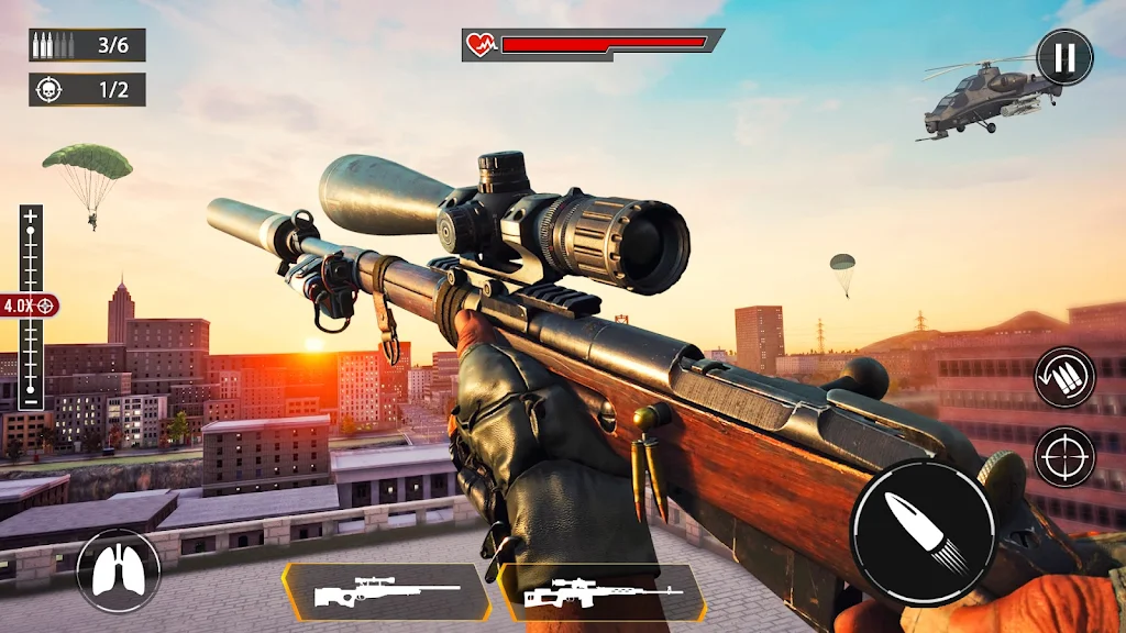 Sniper Shooting Game Offline स्क्रीनशॉट 3